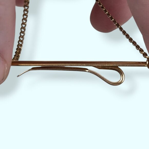 Vintage Krementz USA Tie Clip Chain - Picture 3 of 7